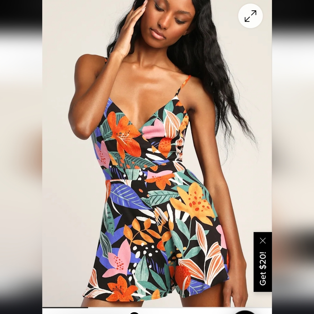 Lulu's Multicolor Floral Jumpsuit